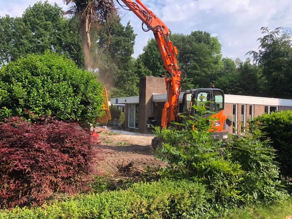 Tuinrenovatie met graafwerk