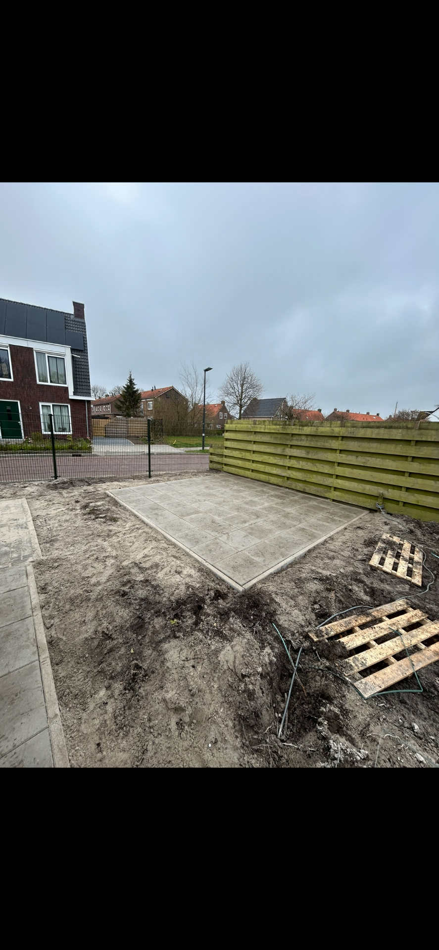 Terrasuitbreiding in aanleg